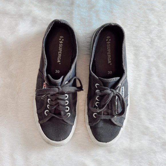 SUPERGA Lace Up Cotu Sneakers - Picture 3 of 5